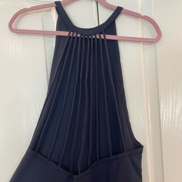 Navy Open Back Athletic Tank - Picture 2 of 3